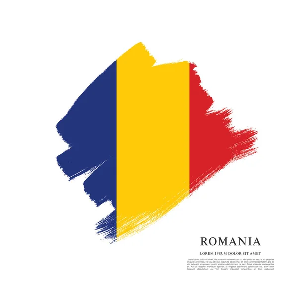Roemenië vlag lay-out — Stockvector