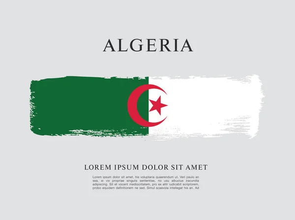 Макет прапор Алжиру — стоковий вектор