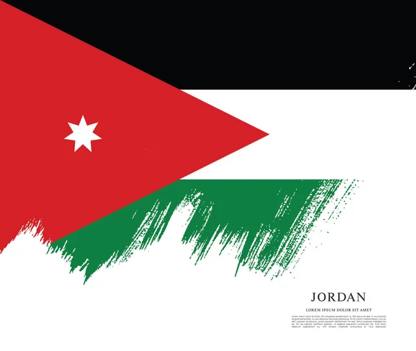 Jordânia layout da bandeira — Vetor de Stock
