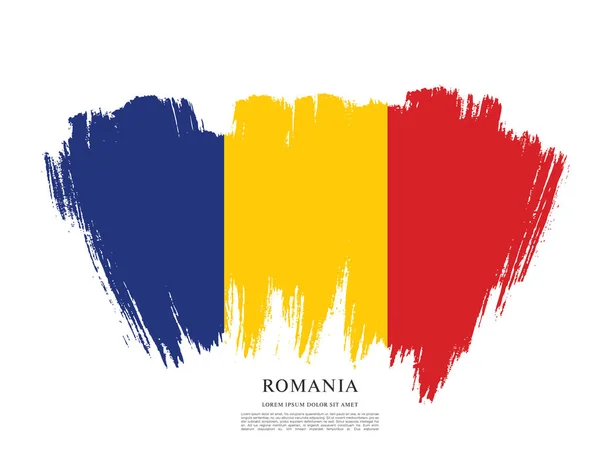 Romania flag layout — Stock Vector