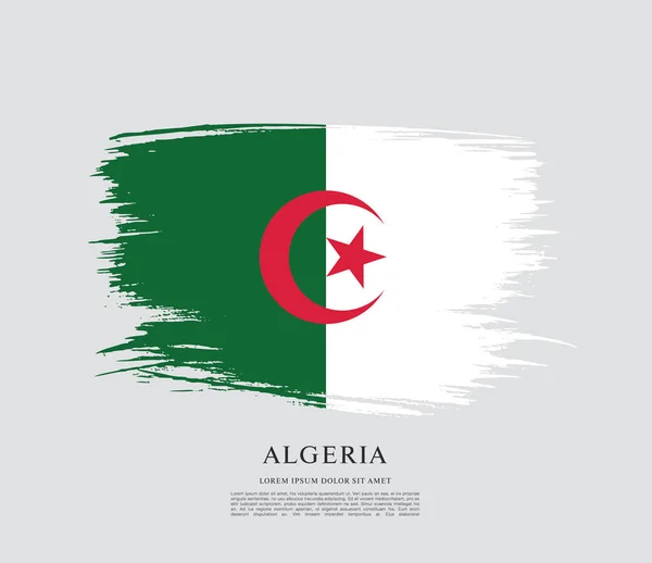 阿尔及利亚国旗布局 — 图库矢量图片