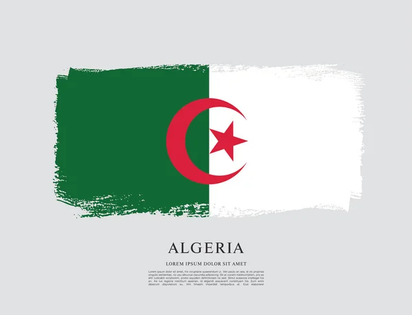 Argelia bandera diseño — Archivo Imágenes Vectoriales