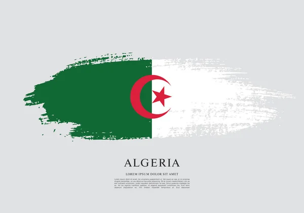 Cezayir bayrağı düzeni — Stok Vektör