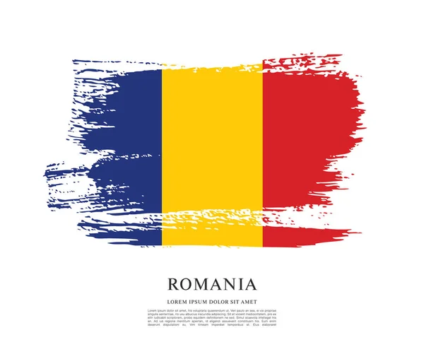 Roménia layout da bandeira —  Vetores de Stock