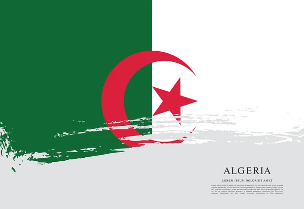 Algeriet flagga layout — Stock vektor