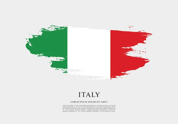 Itália layout da bandeira — Vetor de Stock