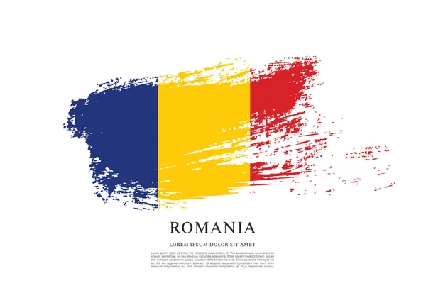 Rumäniens flagga layout — Stock vektor