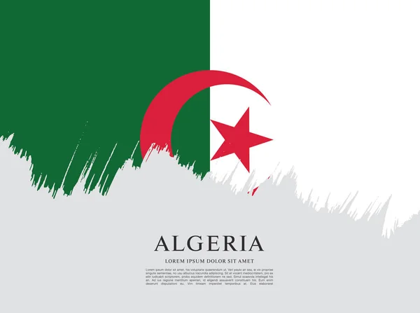 Algerien-Flagge — Stockvektor