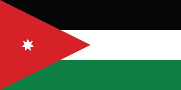 Макет флага Иордании — стоковый вектор