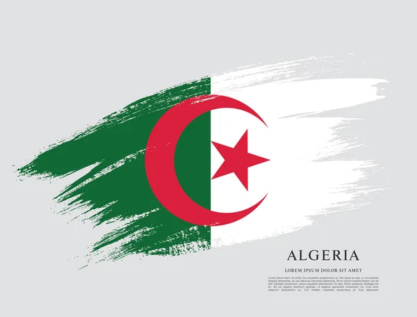 Algerien-Flagge — Stockvektor