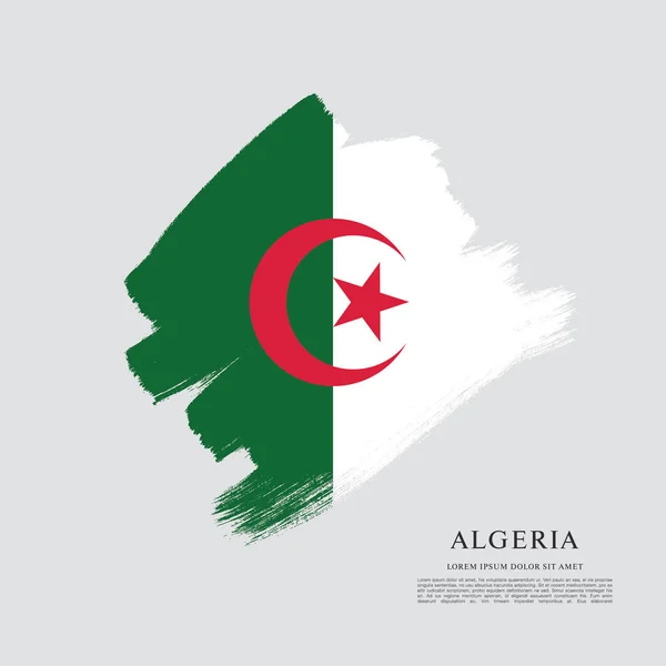 Макет прапор Алжиру — стоковий вектор