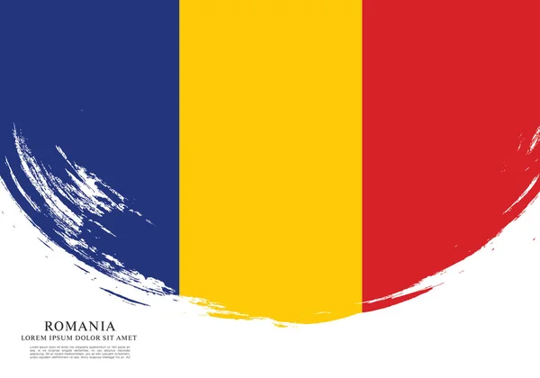 Présentation du drapeau Roumanie — Image vectorielle