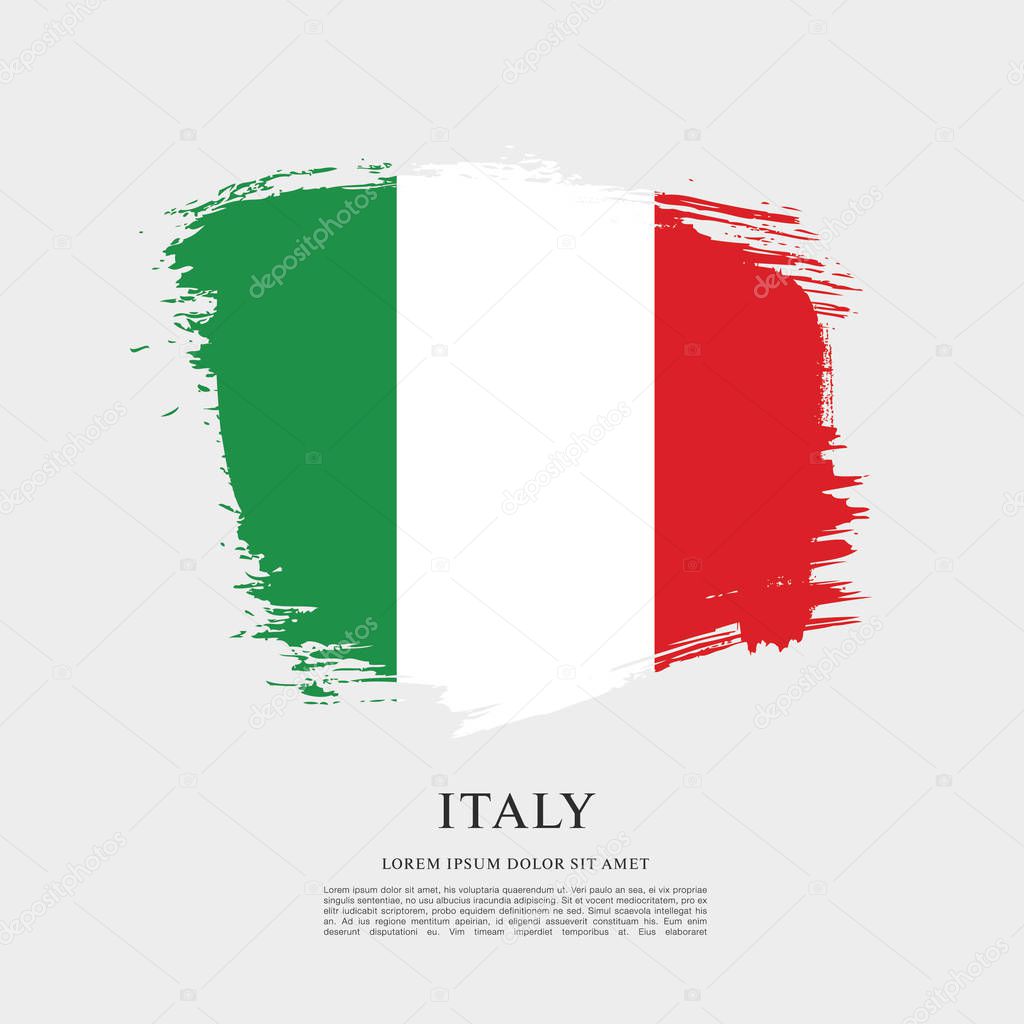 Italy flag layout