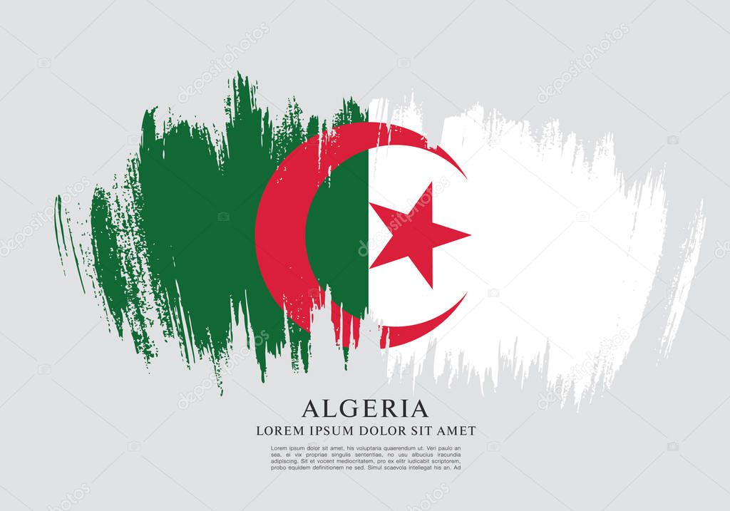 Algeria flag layout