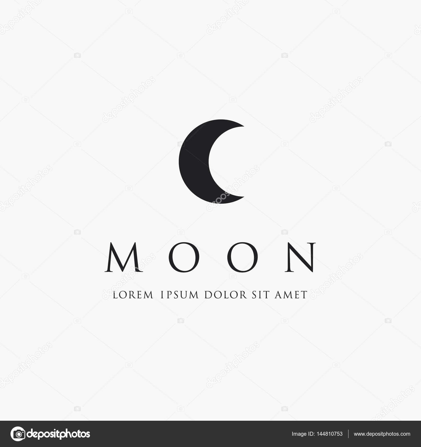 Moon logo design — Stock Vector © Igor_Vkv #144810753
