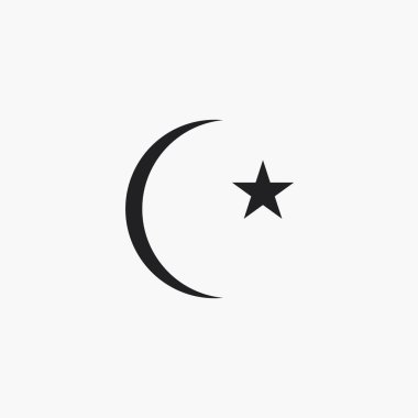 Moon and star logo clipart