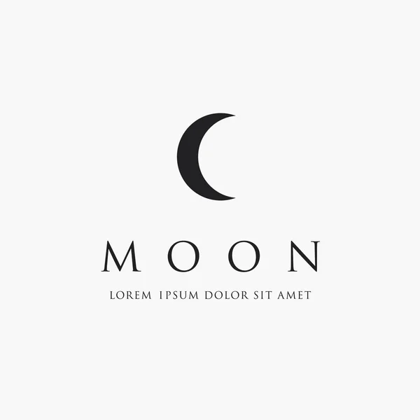 달의 로고 디자인 — 스톡 벡터