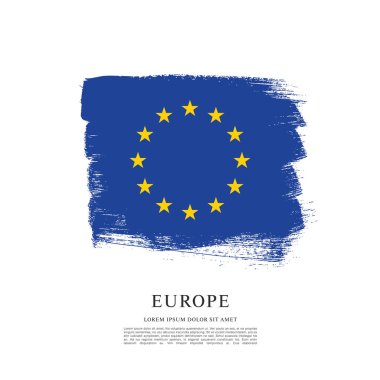 Flag of Europe background clipart