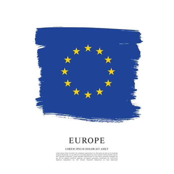 Flagge von Europa Hintergrund — Stockvektor