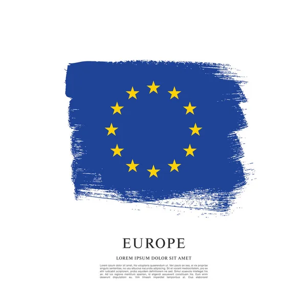 Drapeau de l'Europe — Image vectorielle