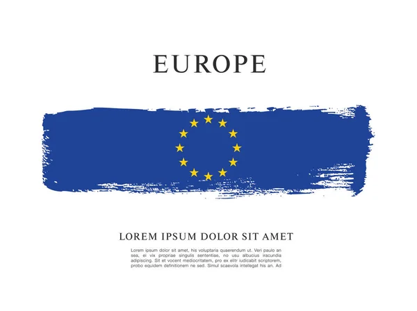 Antecedentes Bandera de Europa — Vector de stock