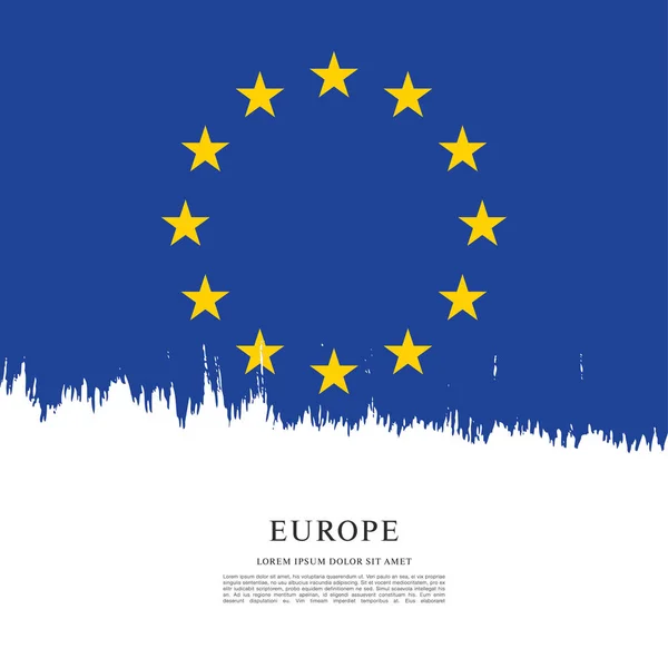 Antecedentes Bandera de Europa — Vector de stock