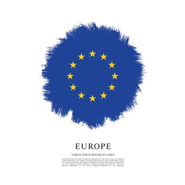 Flagge von Europa Hintergrund — Stockvektor