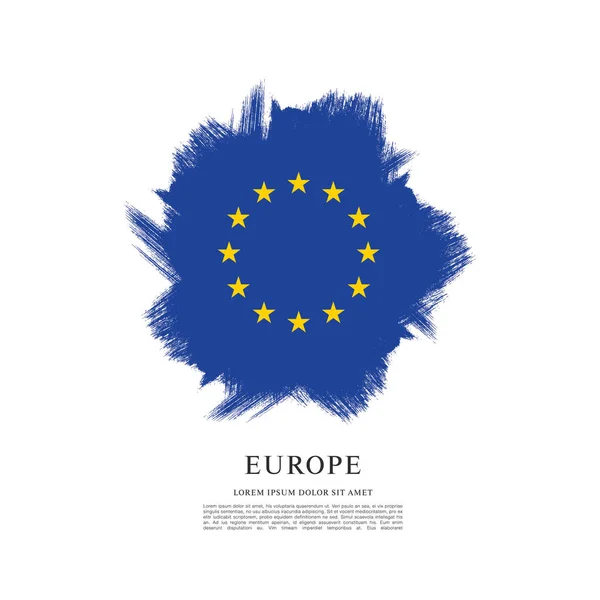 Flagge von Europa Hintergrund — Stockvektor