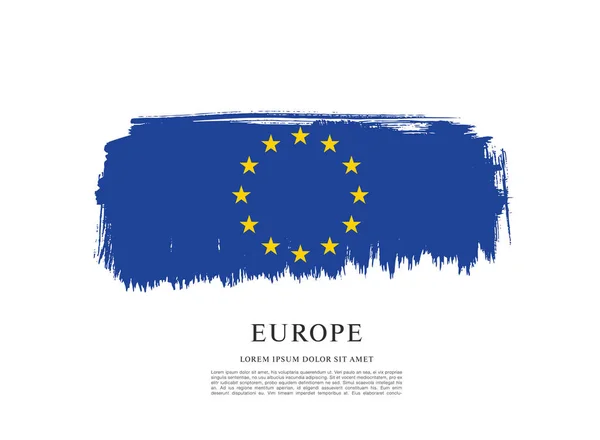 Antecedentes Bandera de Europa — Vector de stock