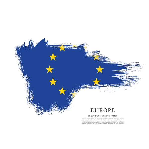 Flag of Europe background — Stock Vector