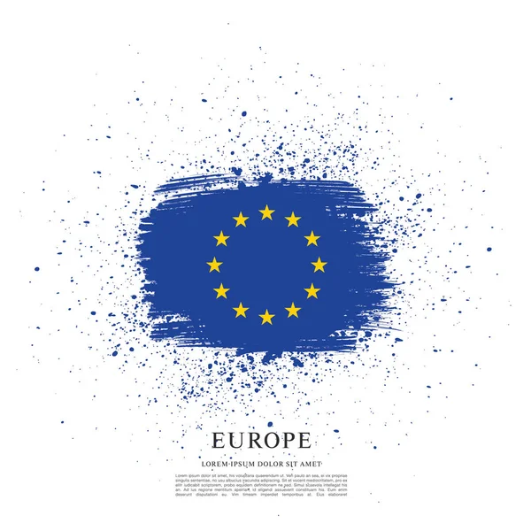 Antecedentes Bandera de Europa — Vector de stock