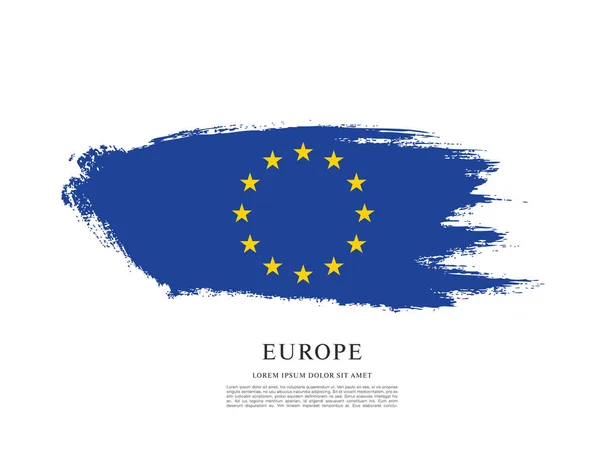 Antecedentes Bandera de Europa — Vector de stock