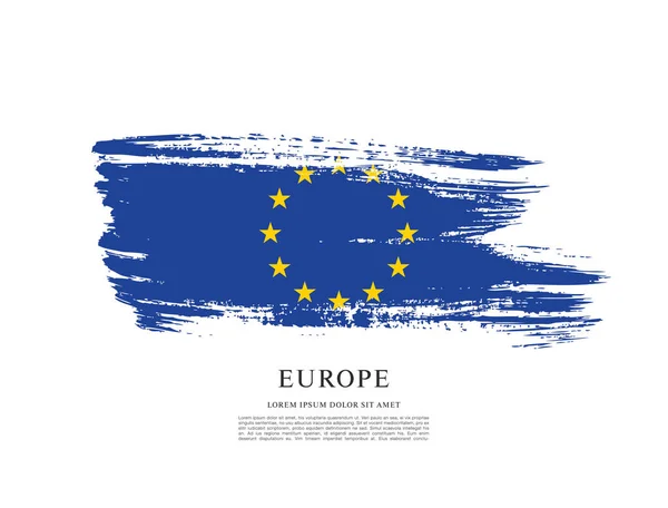 Flagge von Europa Hintergrund — Stockvektor