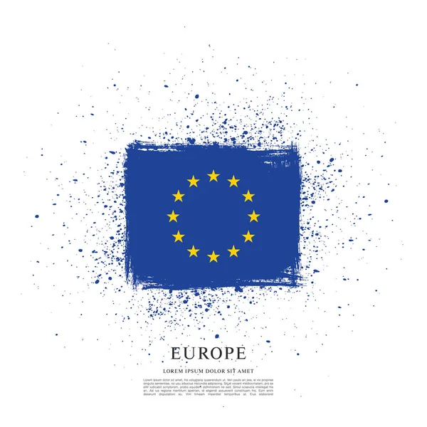 Bandeira da Europa fundo —  Vetores de Stock