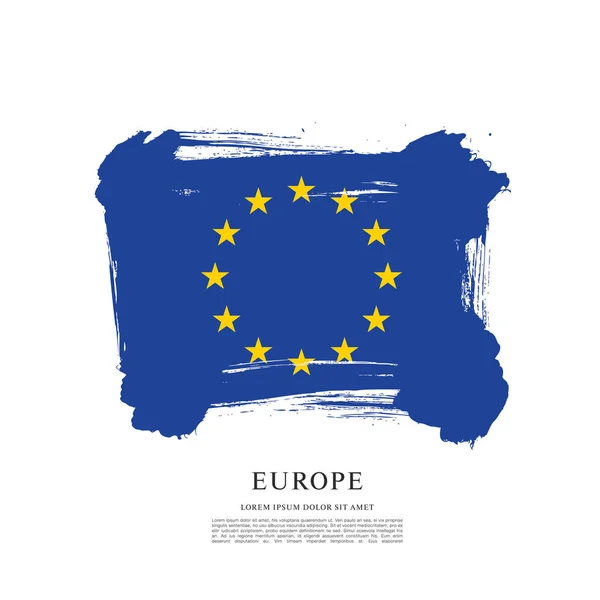国旗的欧洲背景 — 图库矢量图片