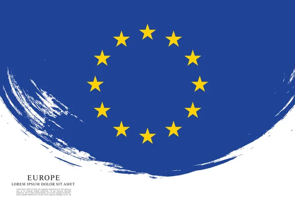 Európa háttér zászlaja — Stock Vector