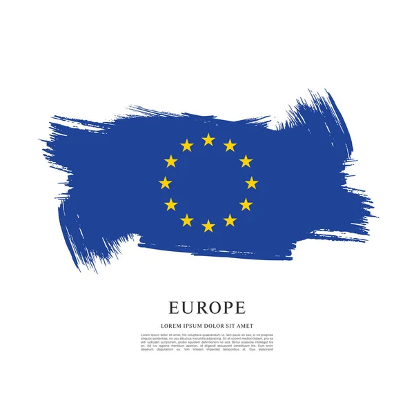 Bandeira da Europa fundo —  Vetores de Stock