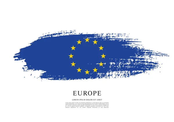 Flag of Europe background — Stock Vector