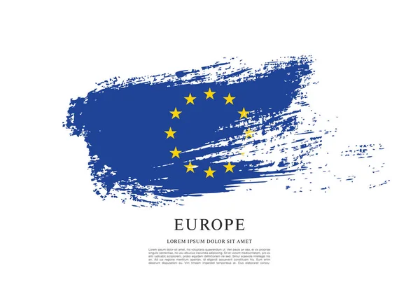 Σημαία της Ευρώπης φόντο — Διανυσματικό Αρχείο