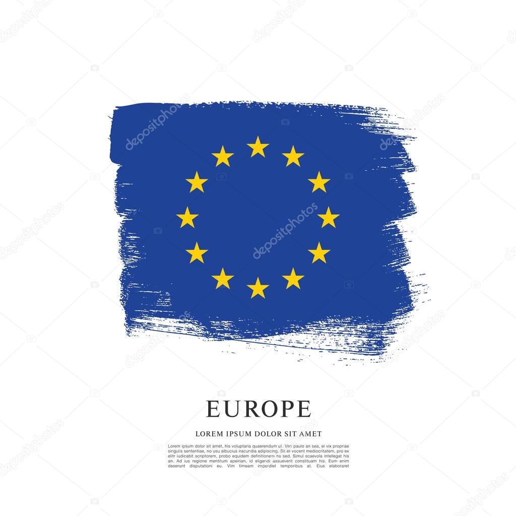 Flag of Europe background