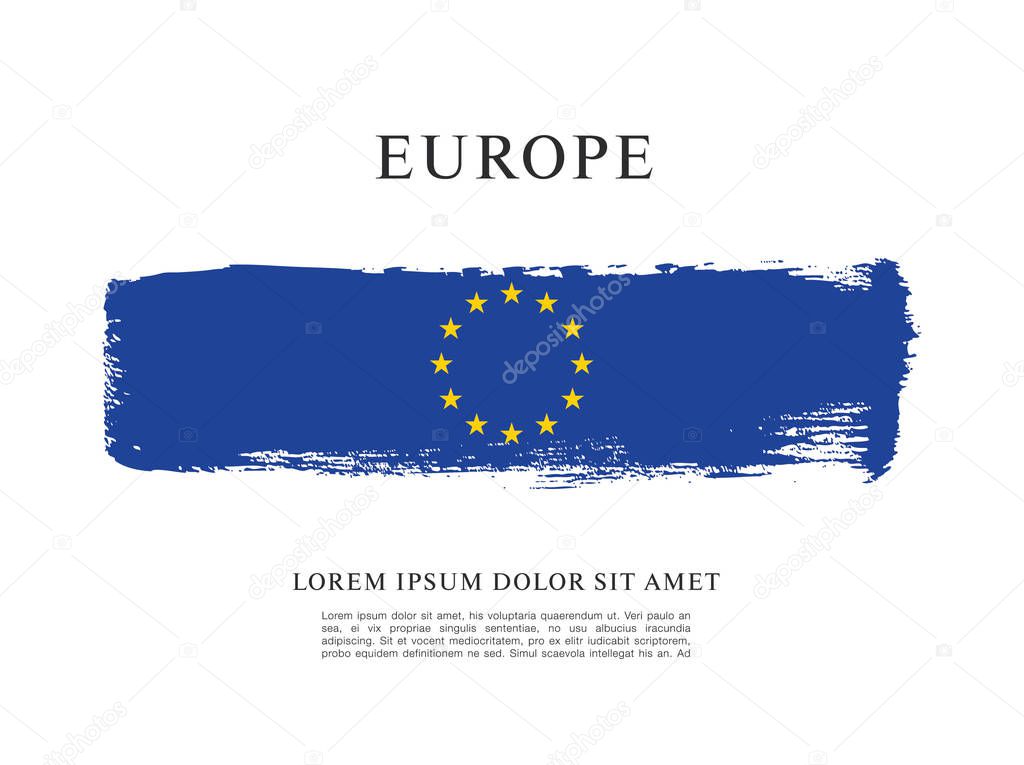 Flag of Europe background