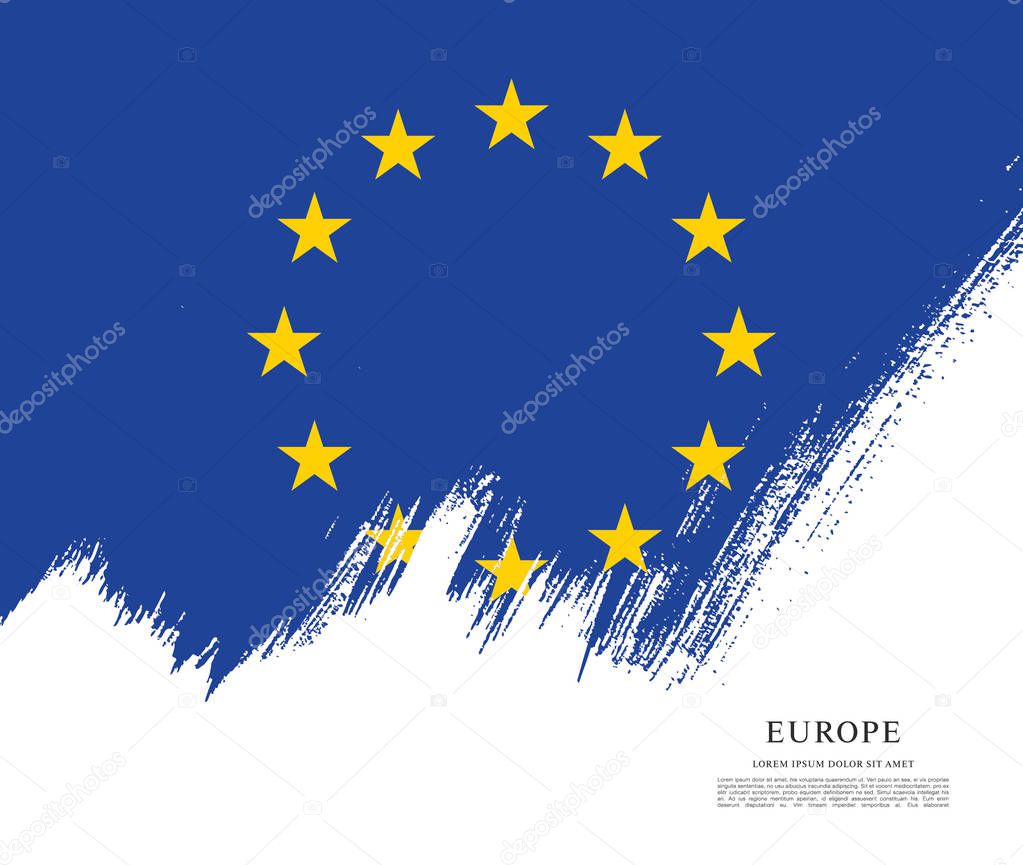 Flag of Europe background