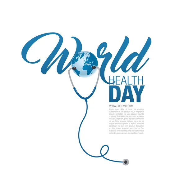 World health day concept poster — Stock Vector