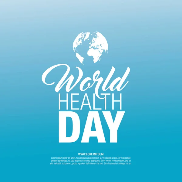 Wereld gezondheid dag concept poster — Stockvector