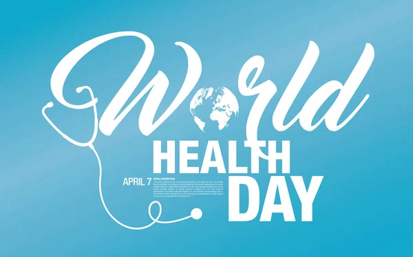 Всесвітній день охорони здоров'я концепт плакат — стоковий вектор