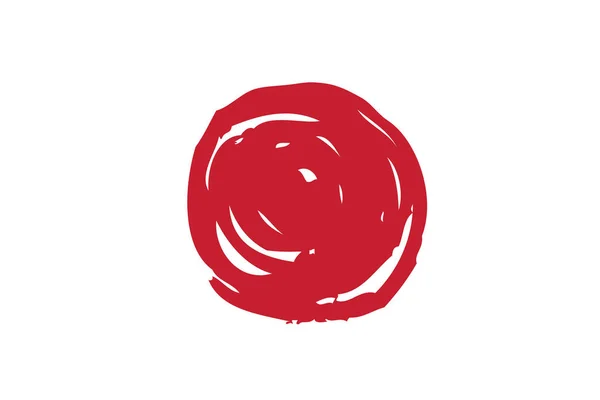 日本の背景の国旗 — ストックベクタ