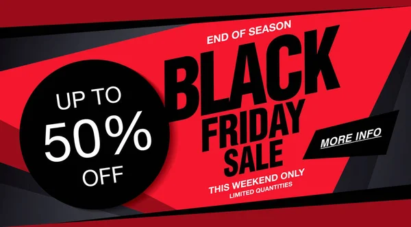 50 % black friday sale — Stock Vector