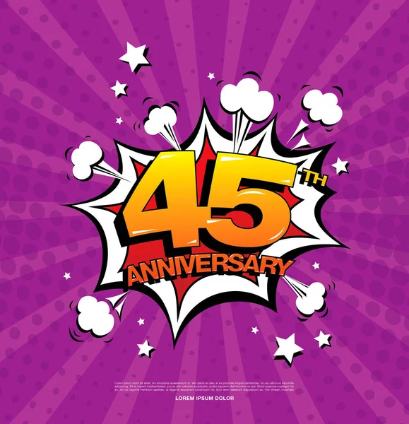 Anniversary celebration symbol — Stock Vector