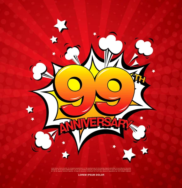 Símbolo de celebración de aniversario — Vector de stock