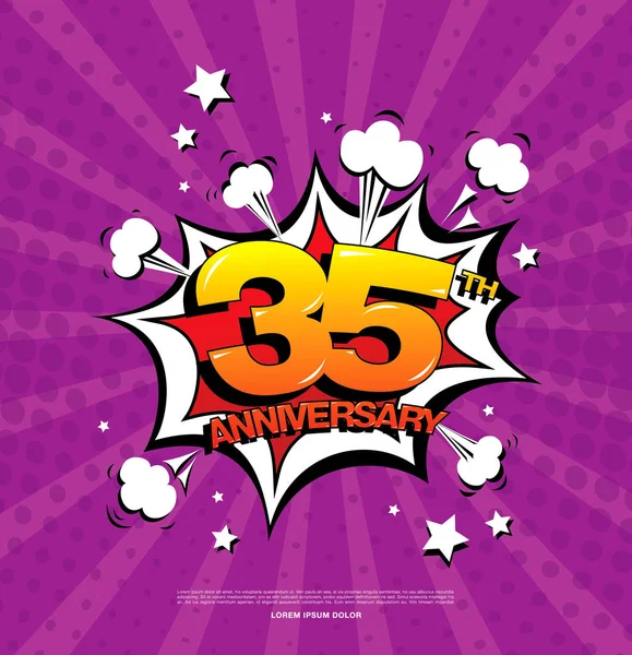 Anniversary celebration symbol — Stock Vector